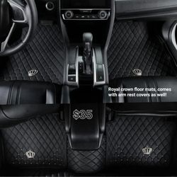 Royal Crown Car Floor Mats With Arm Rest