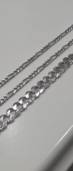 Silver Chain Necklaces Set of 3