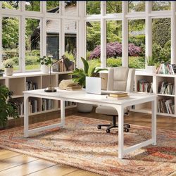 Simple Conference Table, Rectangular Meeting Table Computer Desk