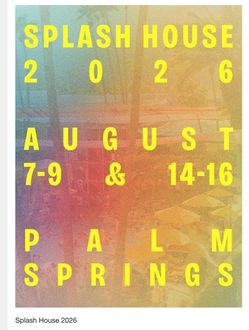 Splash house weekend 2 combo pass