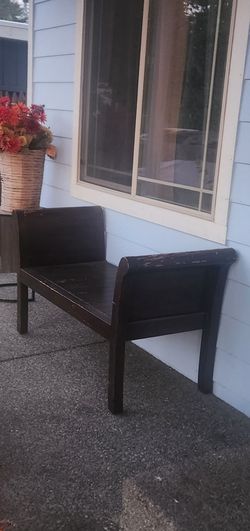 Wood bench