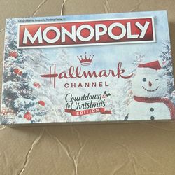 Monopoly Hallmark Chanel Countdown To Christmas Edition