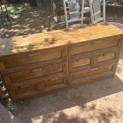 old ugly dresser it is 30 inches tall 62 inches wide and 18 inches deep