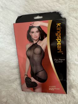 New one size black mesh fishnet dress bodysuit lingerie festival rave outfit