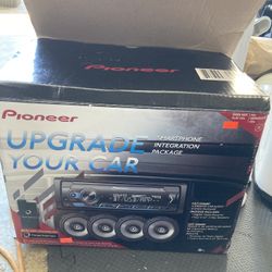 New Pioneer Stereo With 4 6.5” Speakers