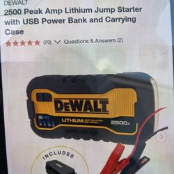 DeWalt jumpstarter