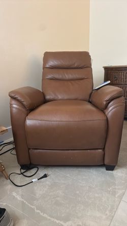 Leather recliner