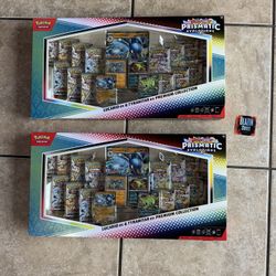 PRISMATIC EVOLUTIONS LUCARIO AND TYRANITAR PREMIUM COLLECTION