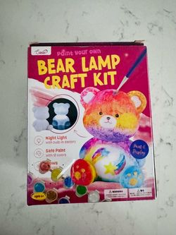 Thinker Puzzlebilities 500 piece dinosaurs jigsaw puzzle and a Bear Lamp Craft Kit