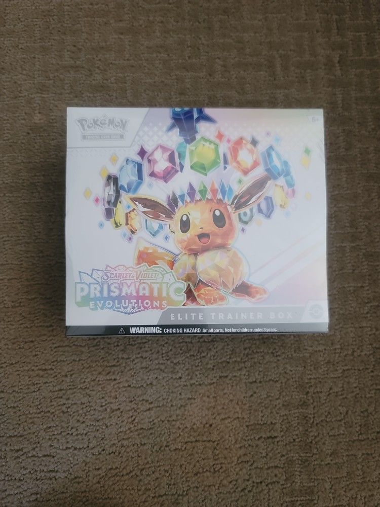 Pokémon BRAND NEW prismatic evolutions elite trainer box scarlet to violet