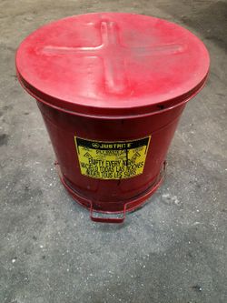 14 Gallon Just Rite Waste Rag Disposal Can