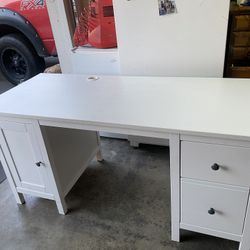 IKEA White Hemnes Desk 