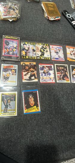 PENGUINS MARIO LEMIEUX 14 cards Lot,1988-89-90-91 topps,Score,O-pee-cher