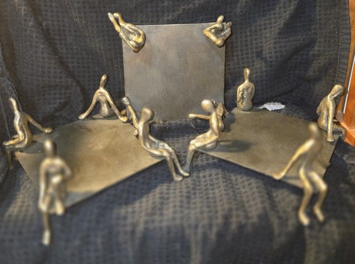 Metal People Candle or Plant Holder