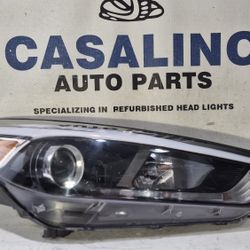 2016-2018 HYUNDAI TUCSON HALOGEN WITH LED HEADLIGHT RIGHT PASSENGER SIDE AFTER MARKET 