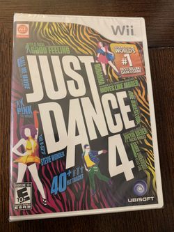nintendo wii just dance 4 game brand new sealed!