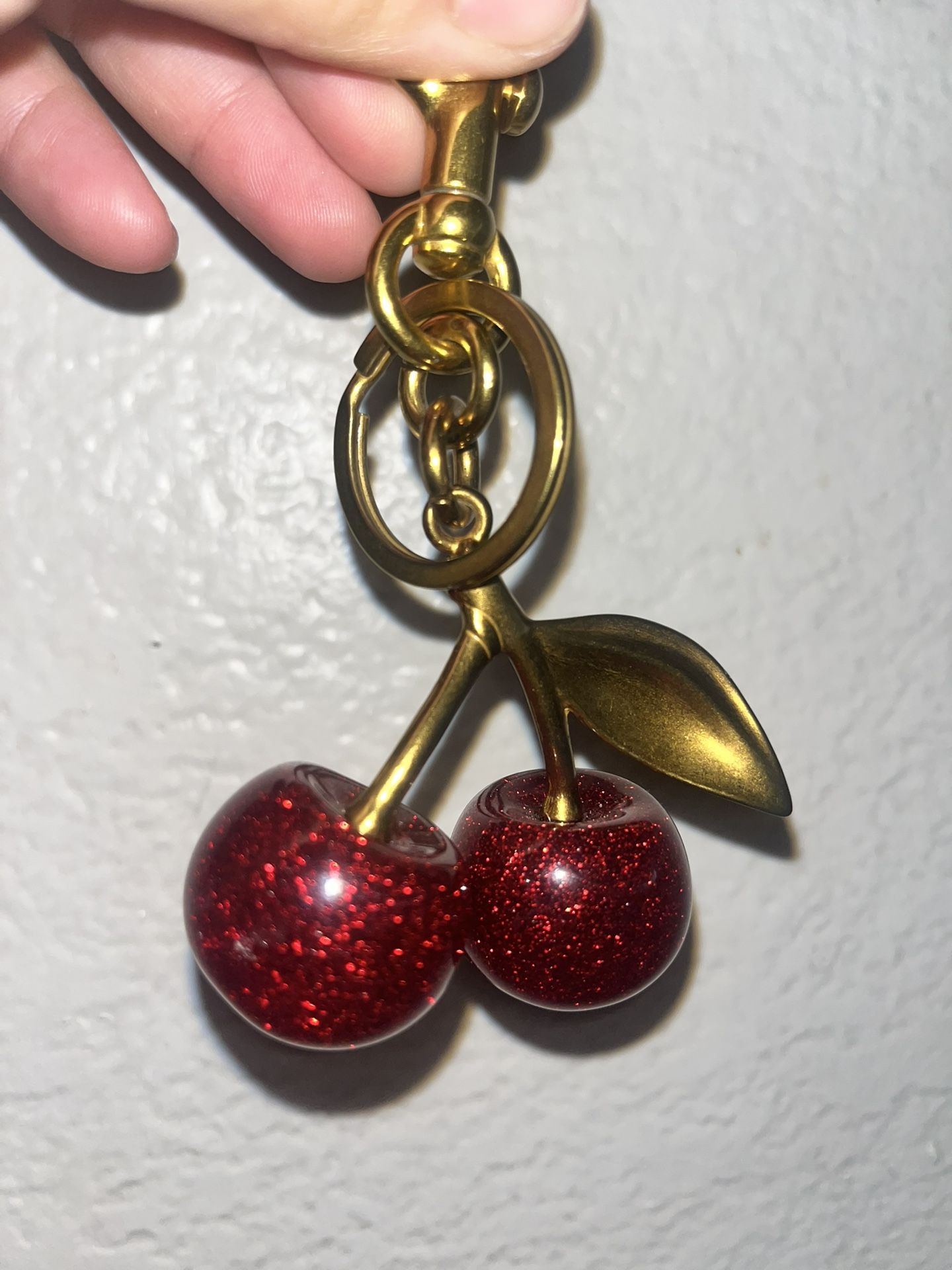 Cherry Keychain Purse Charm