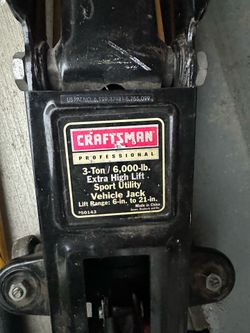 Craftsman 3 ton hydraulic  jack