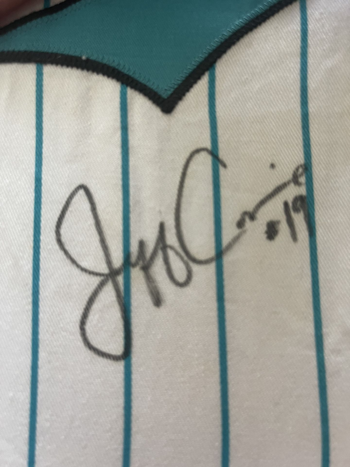 Marlins Jeff Conine Jersey Autographed