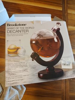 Brookstone spirit of the world decanter