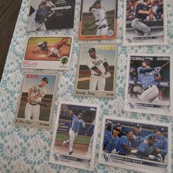 Tampa Bay Ray's Newer Baseball Cards Lot Of 22 Cards 