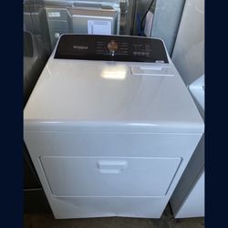 New Whirlpool - 7 Cu. Ft. Electric Dryer with Moisture Sensing - White