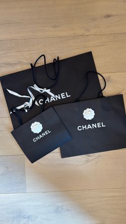 Set Of 3 Chanel Paper Bags