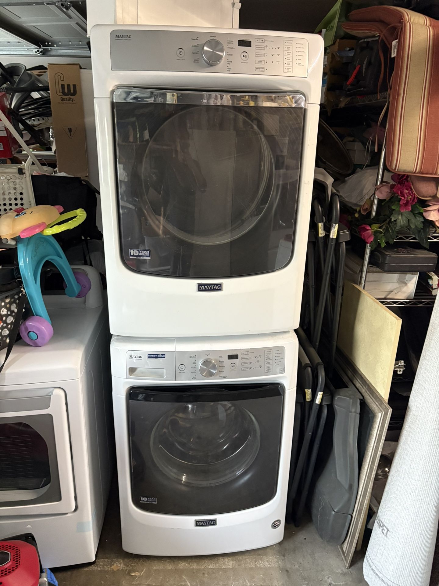 Maytag Stackable Washer And Gas Dryer