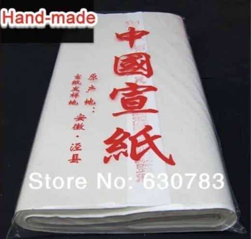 100pcs/lot white 50*100cm hand-made Chinese Rice Paper For Paintings and Calligraphy 100 sheets China Xuan Paper