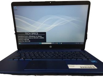 Hp 14-cf2112wn Intel Celeron 4 Gb 64 Gb Blue Laptop