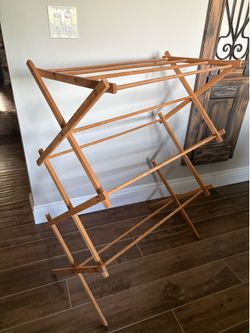 Mainstays collapsible bamboo drying rack