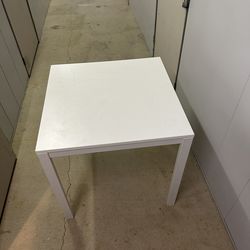 White Square Table