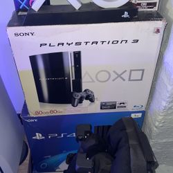 PlayStation 3 Fat Model 500gb With Box