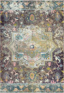 Bohemian Medallion Area Rug – 5’3” x 7’7”