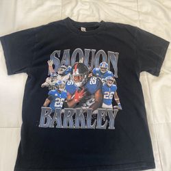 Saquon Barkley Black Giants Shirt. 