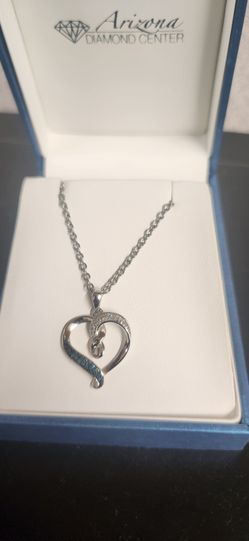 Arizona Diamond Center Heart Pendant Necklace