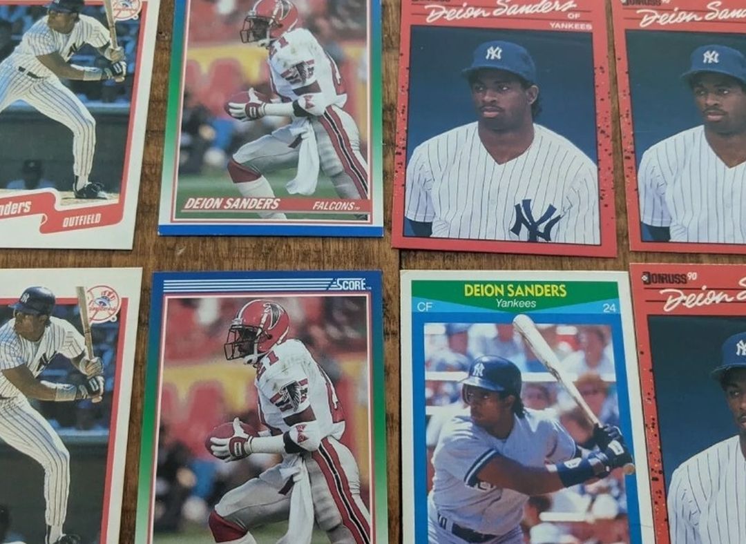 Deion Sanders Card Lot
