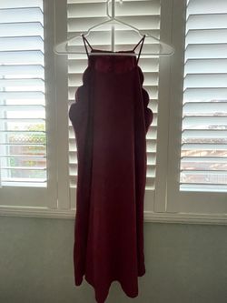 Plum Suede Dress - Size M