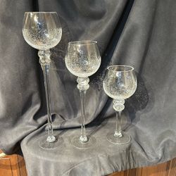 Candle holders, crystal and great condition