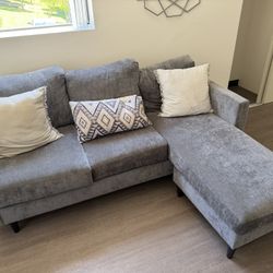 Grey Sectional Sofa w/ Chaise