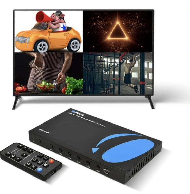 HDMI Viewer 4 in 1 Out by OREI HDMI Switcher