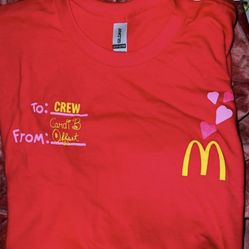 Cardi b and Offset McDonald's t-shirt, Valentines Day One Of A Kind