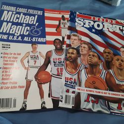 2 1992 Dream Team Collectible Magazines