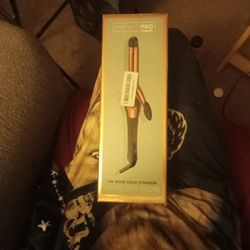 IFINITIPRO Conair 1 In. Rose Gold Titanium Curling Iron