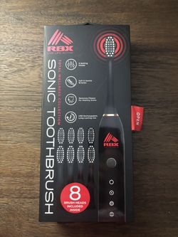 RBX Active Sonic Toothbrush – New in Box – 8 Extra Brush Heads