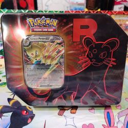 Pokemon Team Rocket's Persian ex Tin