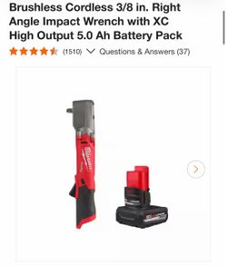 Brushless 3/8 in. Right Angle Impact Wrench