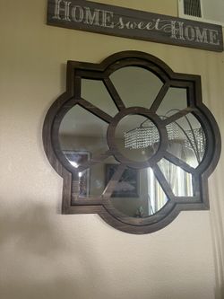 Wood Mirror Deco