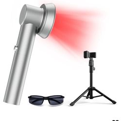 Handheld Red Light Therapy Device with Stand, Cold Laser Therapy Device with 3 Modes & Timer, Near-Infrared Red Light Therapy for Body, Knee, Feet, Ba