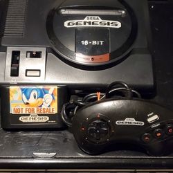 Sega Genesis Model 1 With Game 